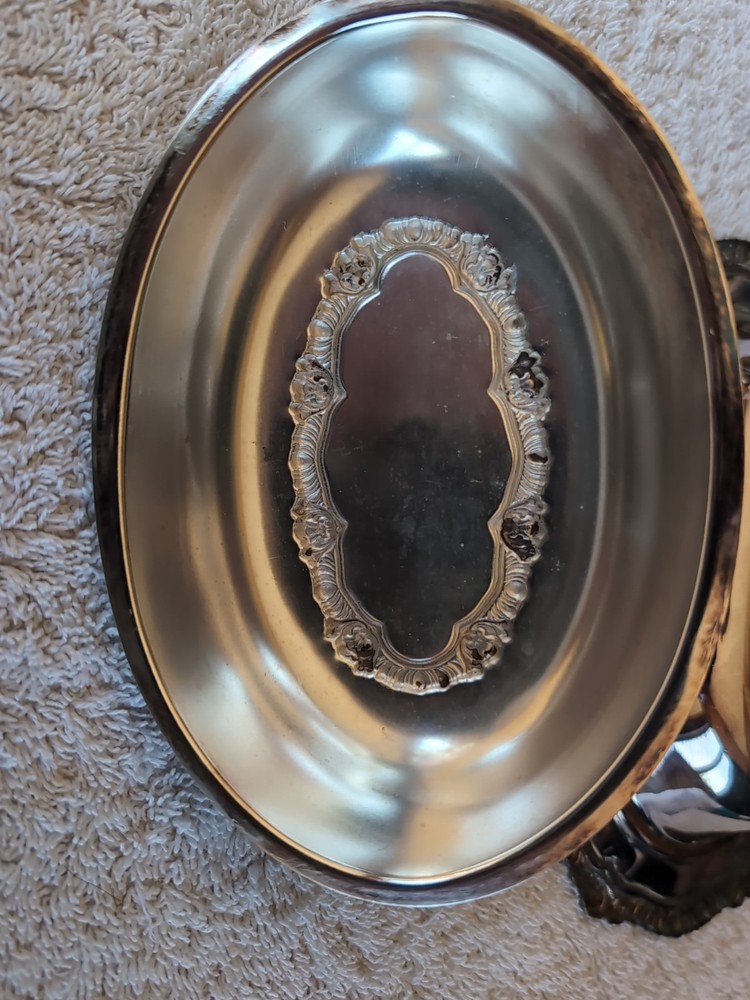 Silver plate Candy Dish With Lid.