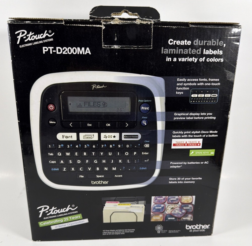 Brother PT-D200MA P-Touch Label Printer Open Box