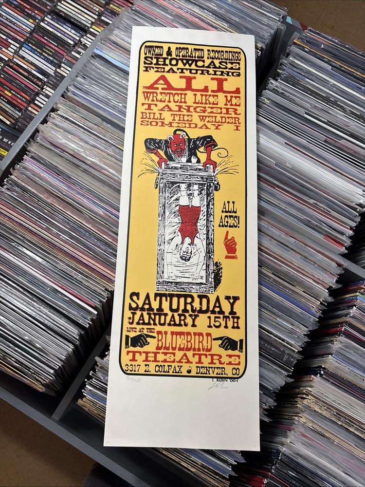 All Wretch Like Me Denver Original Concert Poster Lindsey Kuhn Signed & Number