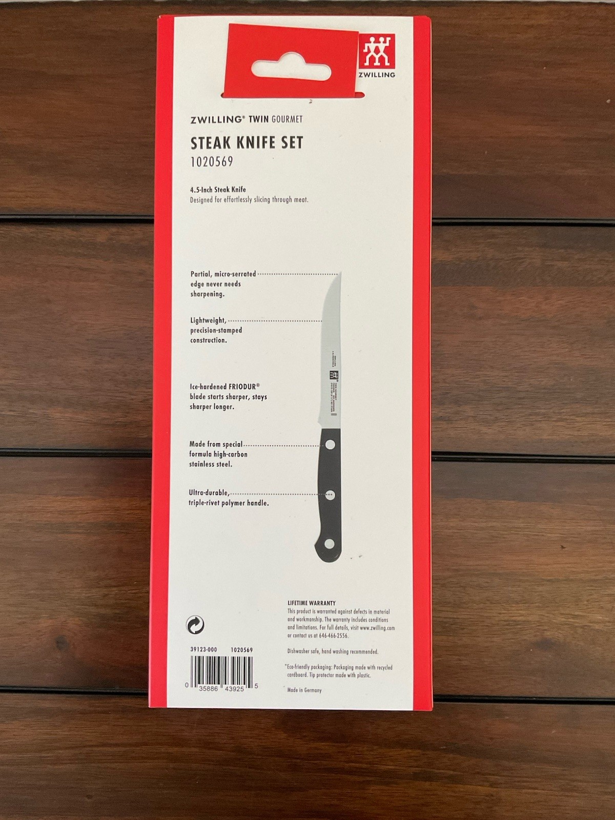 ZWILLING TWIN Gourmet Steak Knives Set of 4