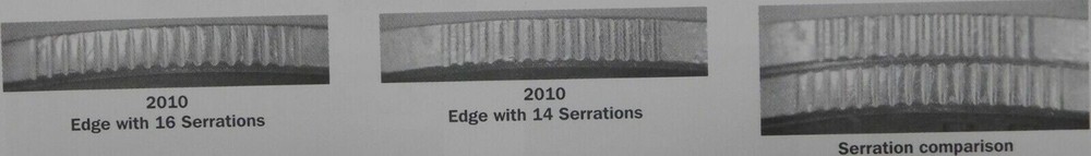 Brilliant Uncirculated 2010 Canada 16 Serrations 2 Dollars From Mint's Roll