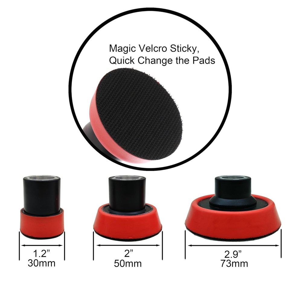 Gaquolam 5/8"-11 Thread Angle Grinder Extension Shaft Buffer Backing Silver