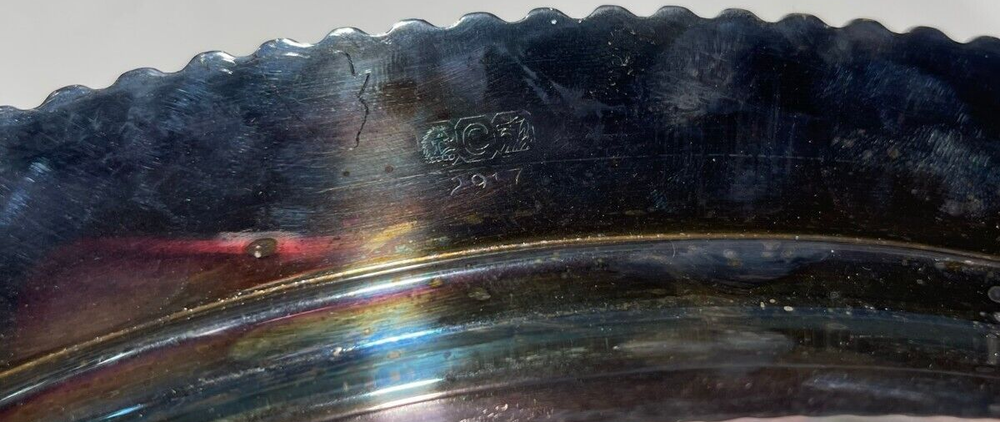 Crescent Silverware Covered Dish 2917 ~NO LID!~
