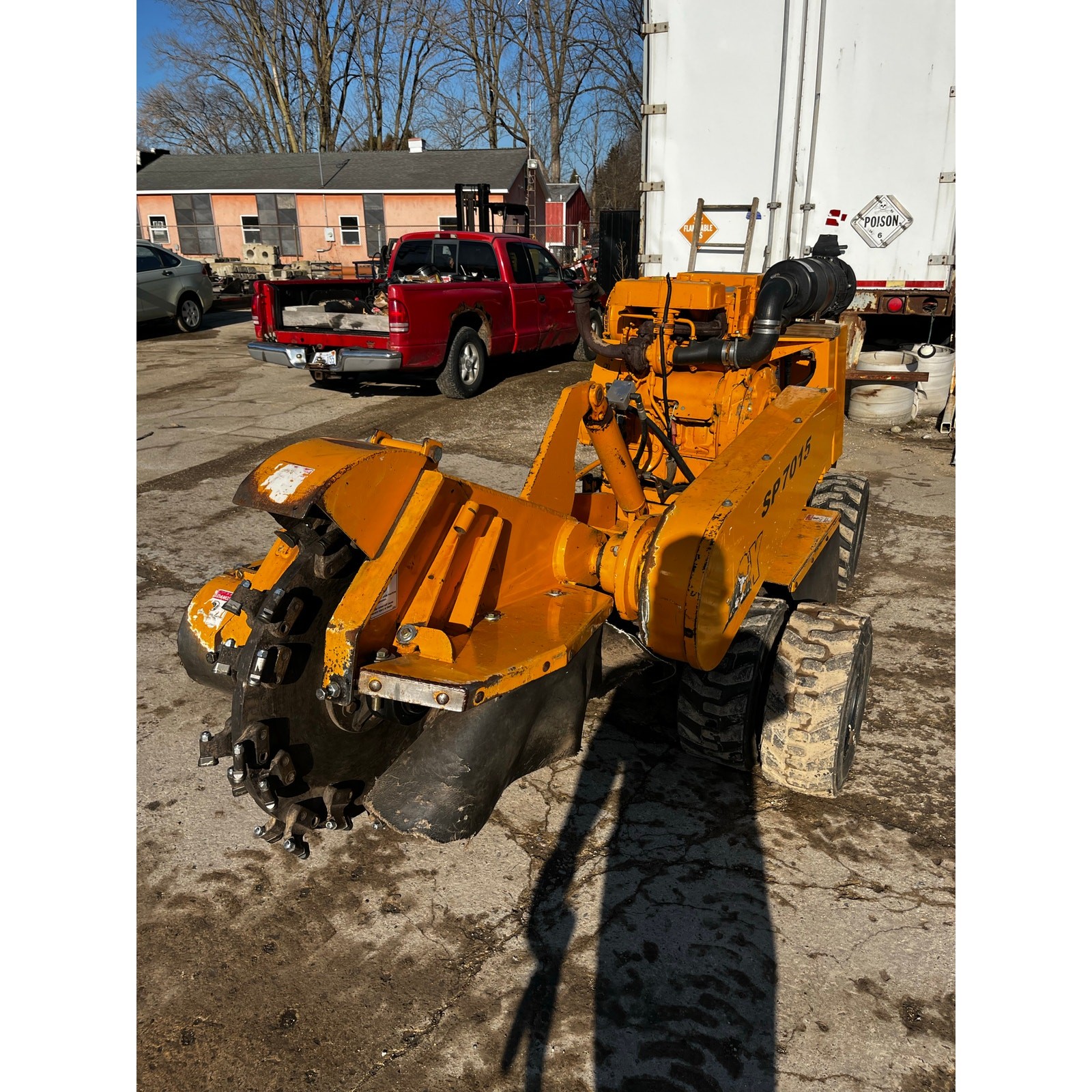 Carlton Model SP7015 Wheeled Stump Grinder Working Used