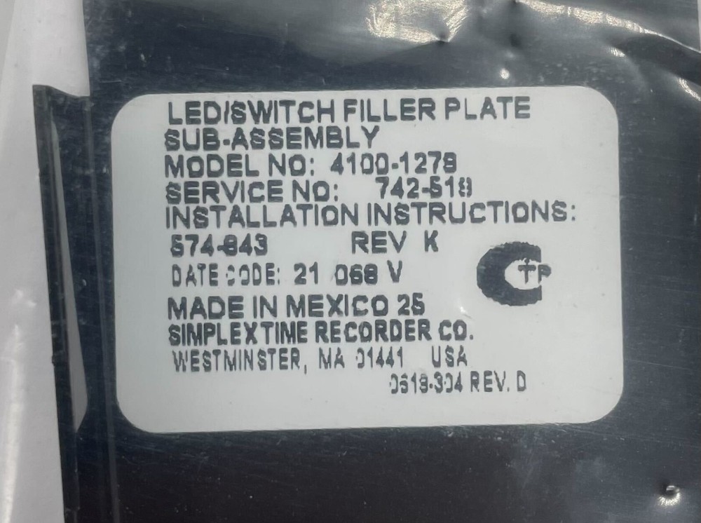 Simplex 4100-1279 - Same Day Shipping (SEALED)