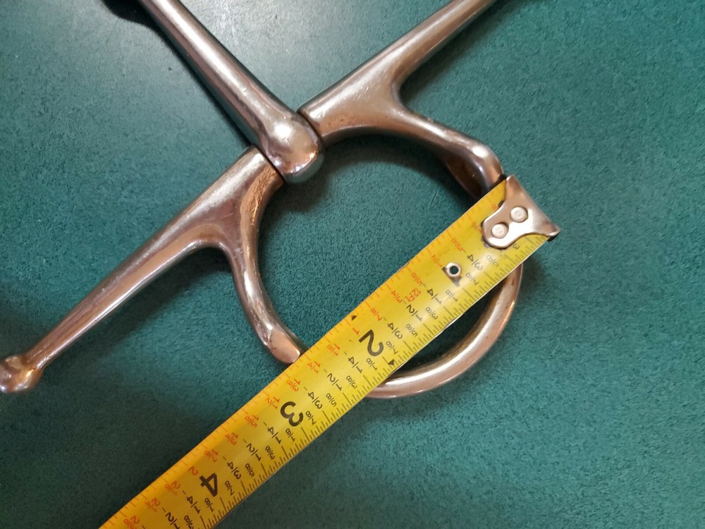 Stainless Steel 5" Single Jointed Full Cheek Gag Snaffle Bit