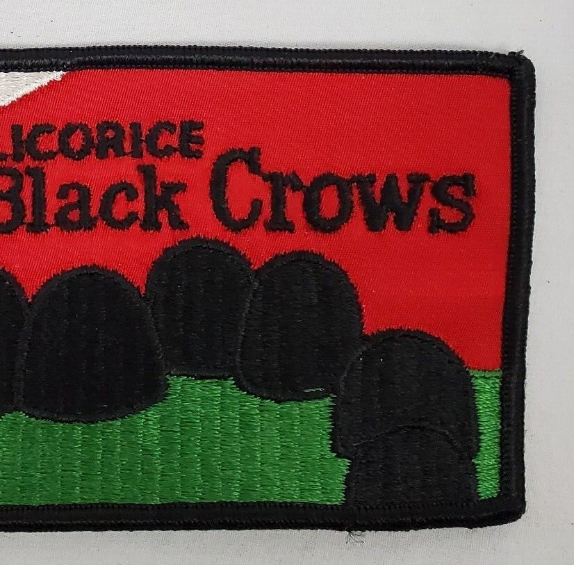 Mason: Licorice Black Crows - Rectangle Sew on Patch - NOS - 002