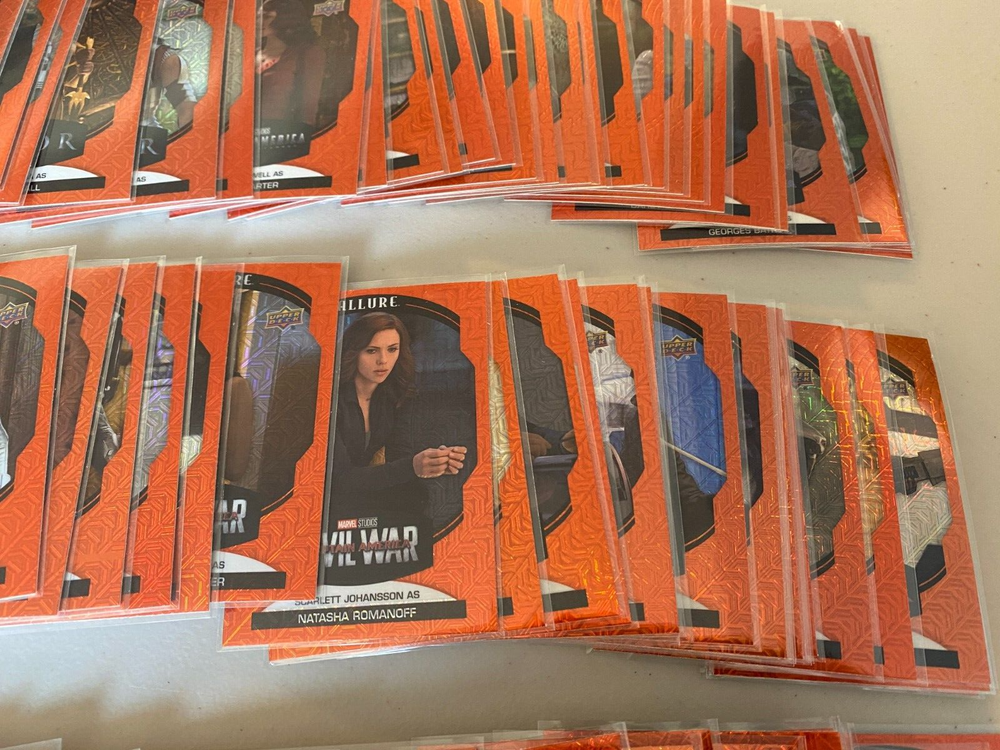 2022 Upper Deck Marvel Allure Sunrise Parallel Complete Set Base SP Cards 1-150