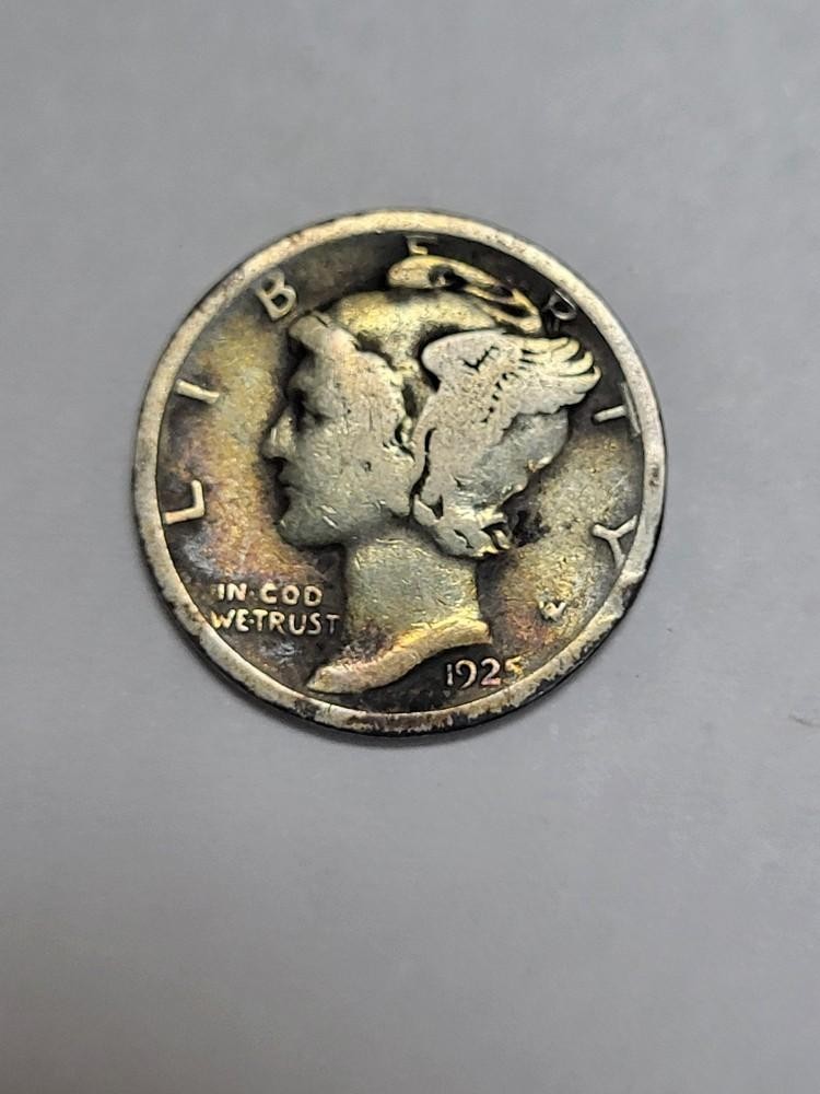 1925 D  Mercury Dime