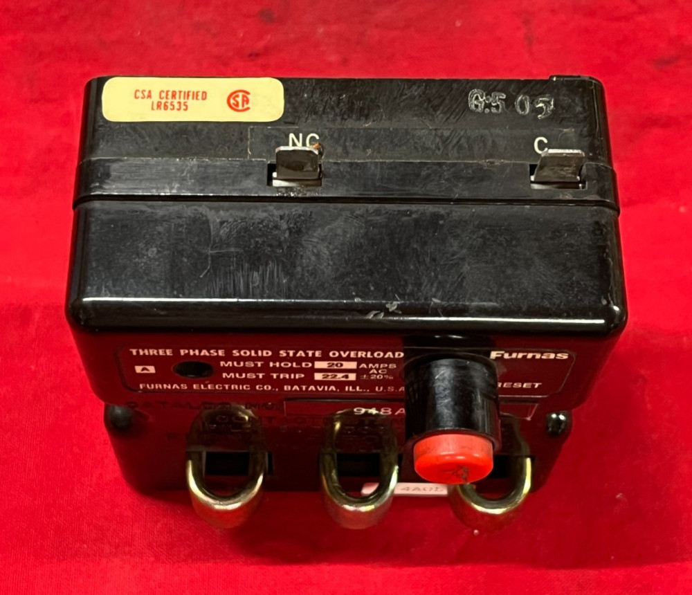 FURNAS 948AA32A 3-PHASE SOLID-STATE OVERLOAD RELAY