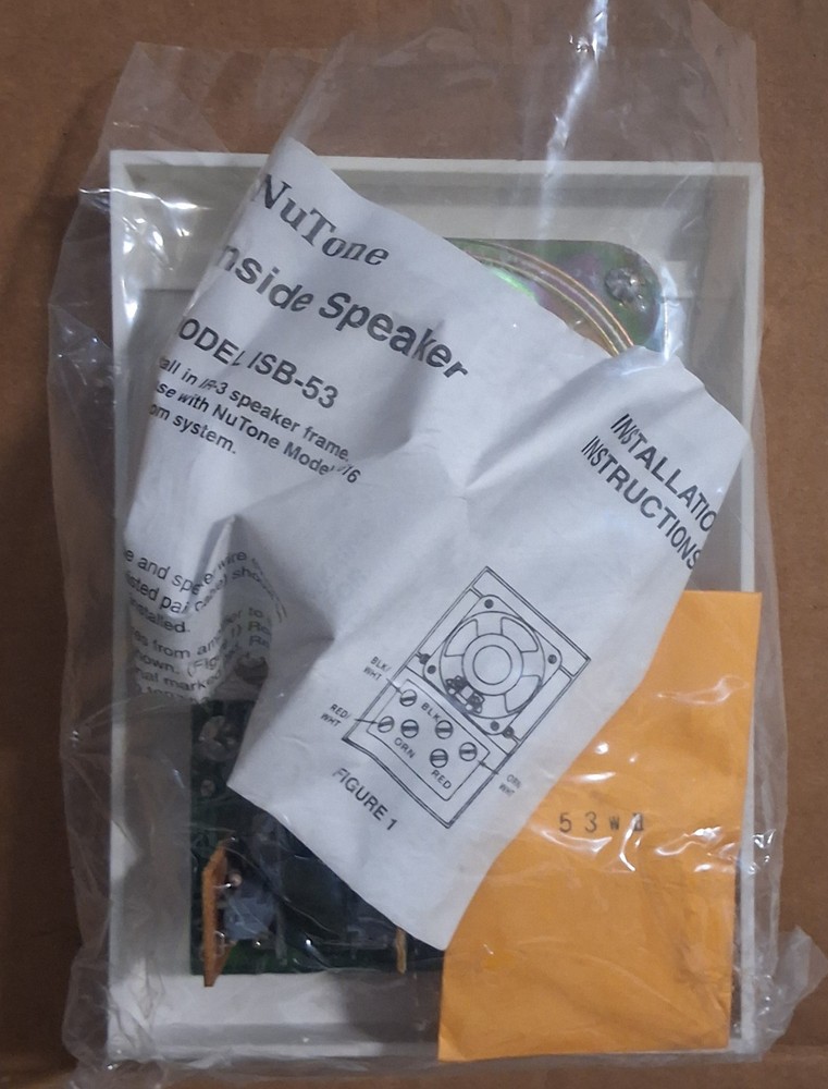 Nutone ISB-53WH Intercom Speaker- New