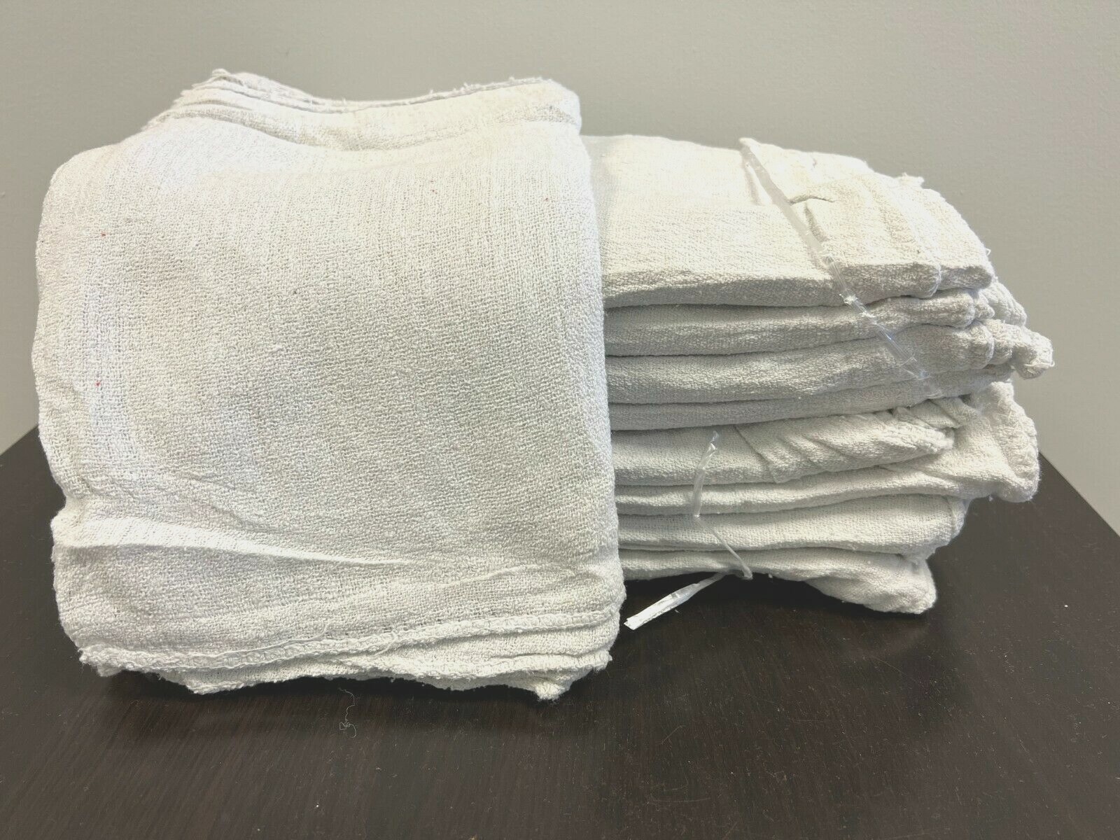 1000 PIECES NEW WHITE INDUSTRIAL SHOP RAGS CLEANING TOWELS 14x14 inches