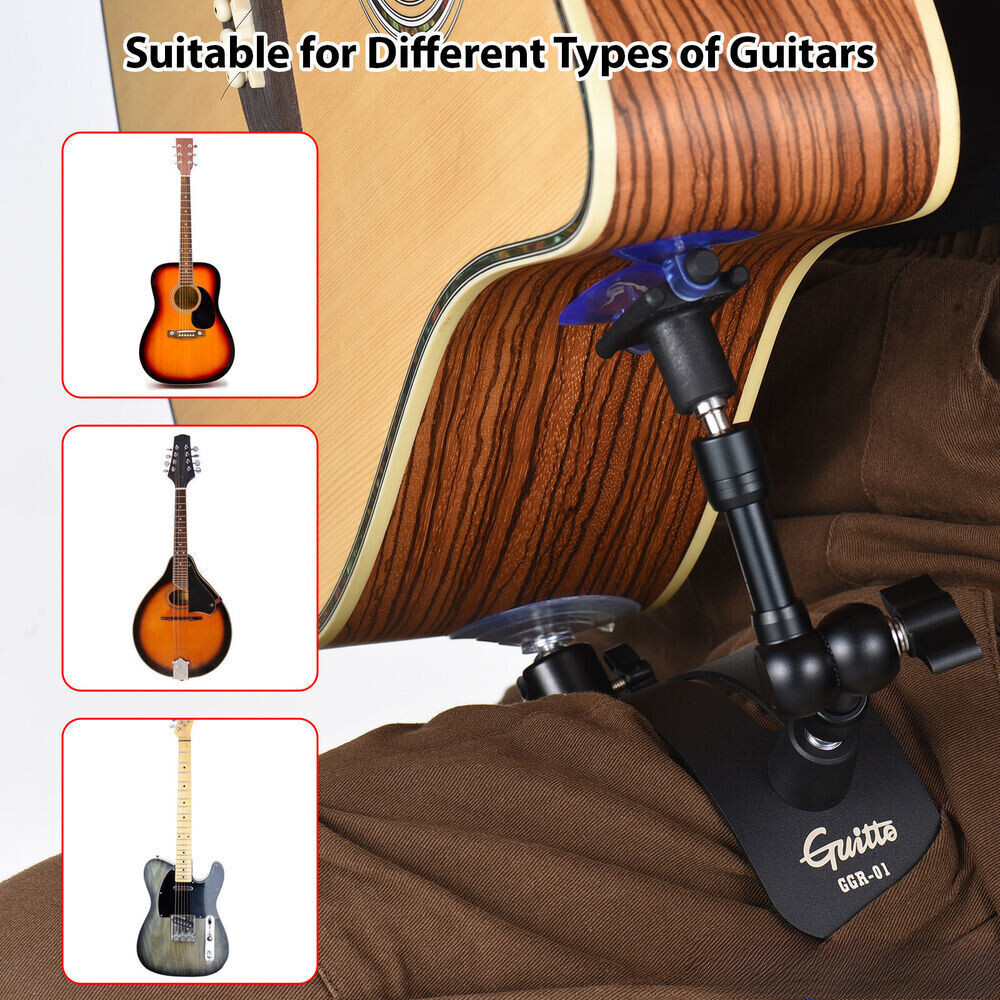 Guitar Support Rest - Professional Suction Cup Leg Bracket Mount