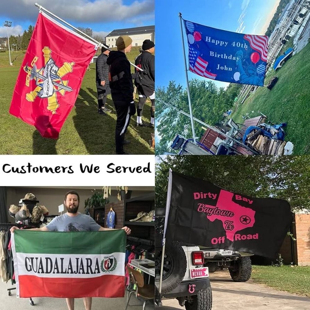 CUSVAL Custom Flag Personalized Flags Banners -We Provide Professional Design