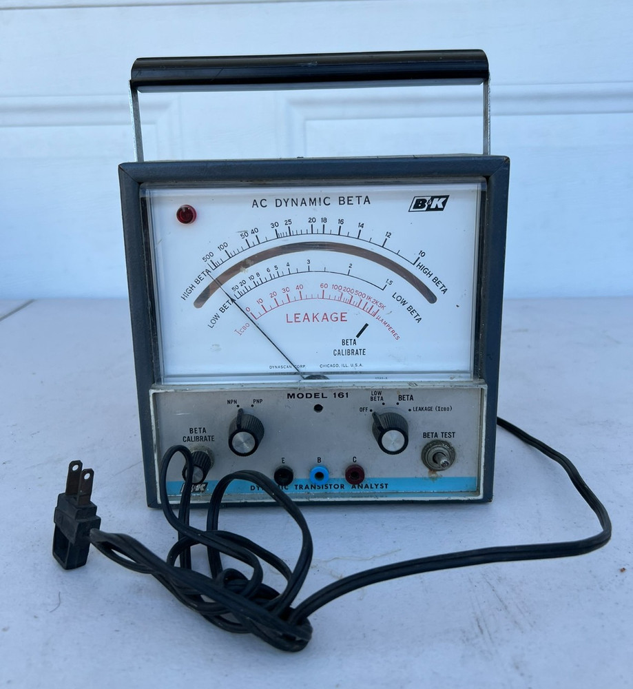 📟 VNTG B&K Model 161 Dynamic Transistor Analyst AC Dynamic Beta Leakage *TESTED