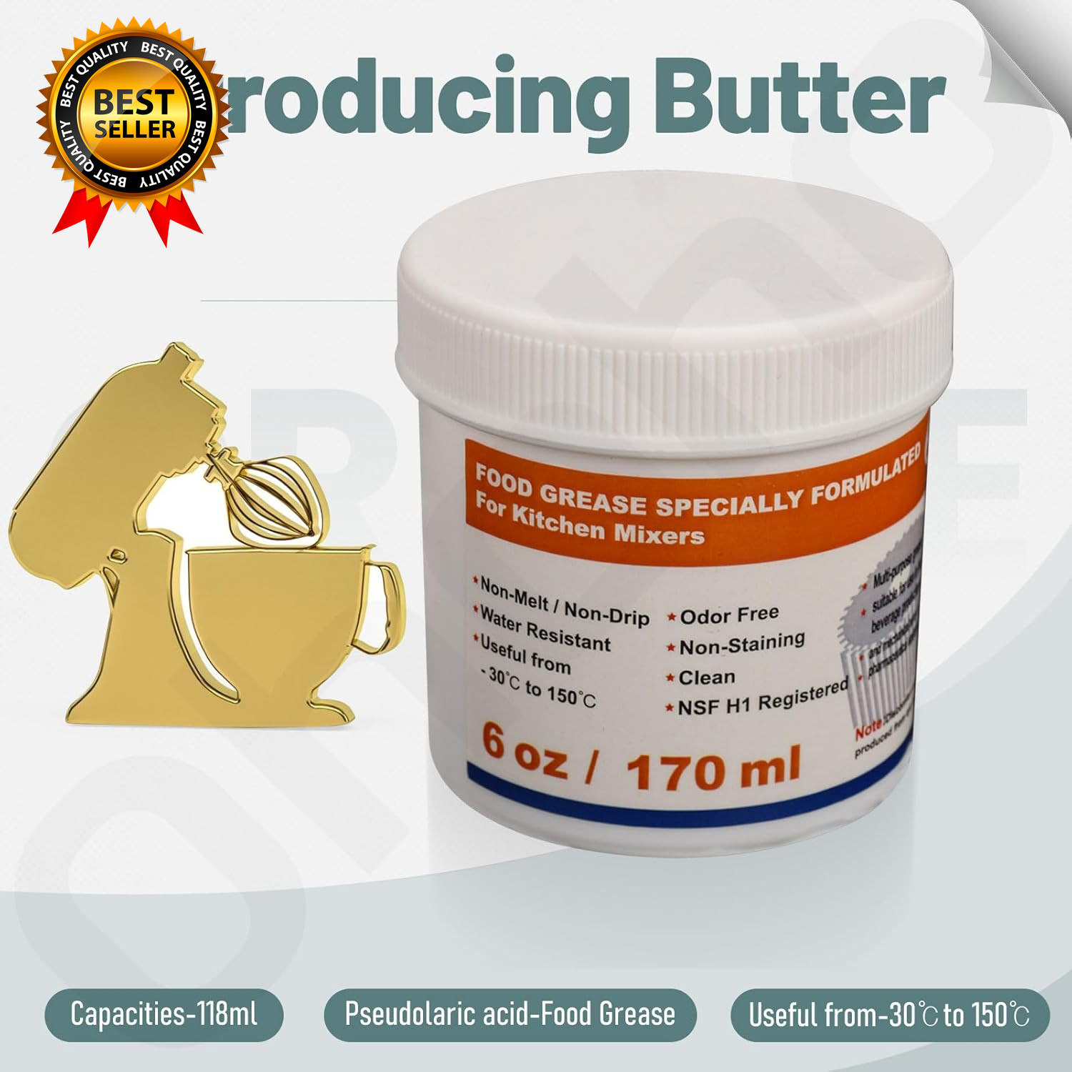 6 Oz Food Grade Grease for Kitchenaid Stand Mixer Maintain the Performance