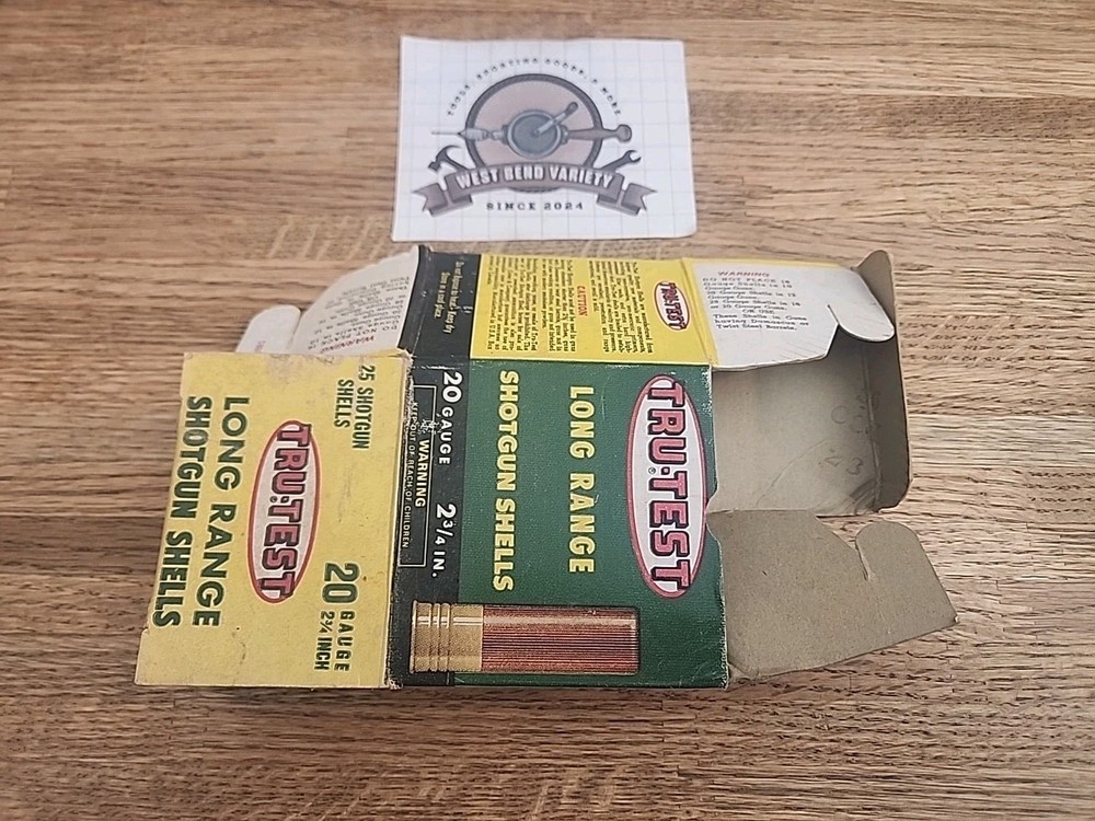 TRU-TEST 20GA SHOT SHELL LONG RANGE BOX EMPTY