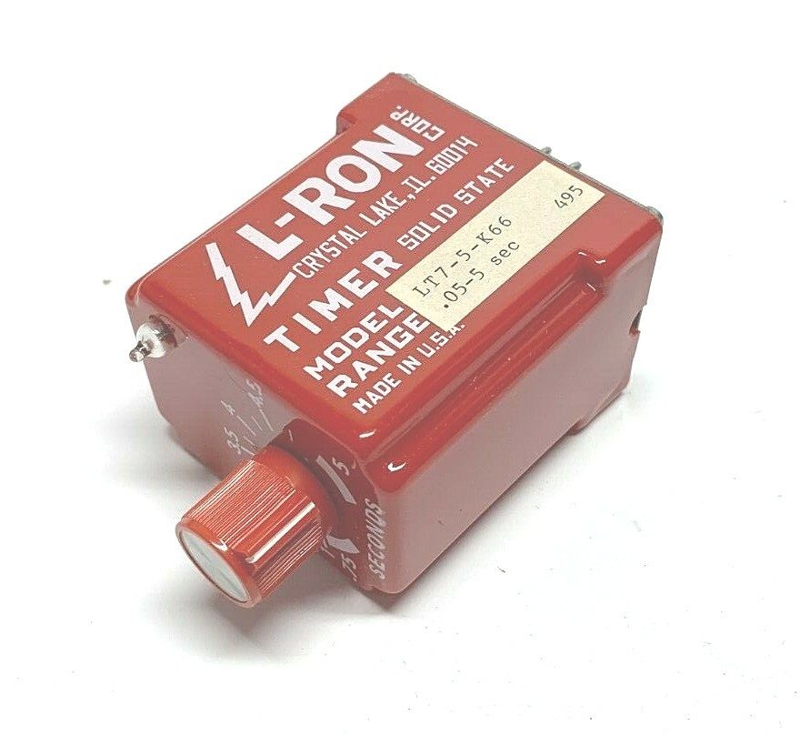 NEW L-RON LT7-5-K66 SOLID STATE TIMER MODULE, .05-5 SEC