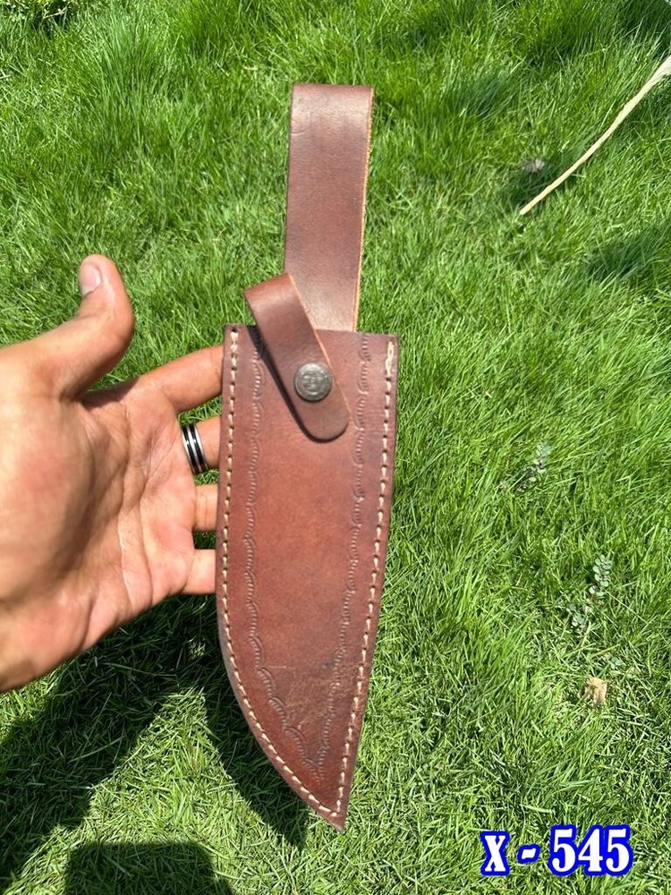 Custom Handmade Fixed Knife Leather Sheath Holster Belt Loop