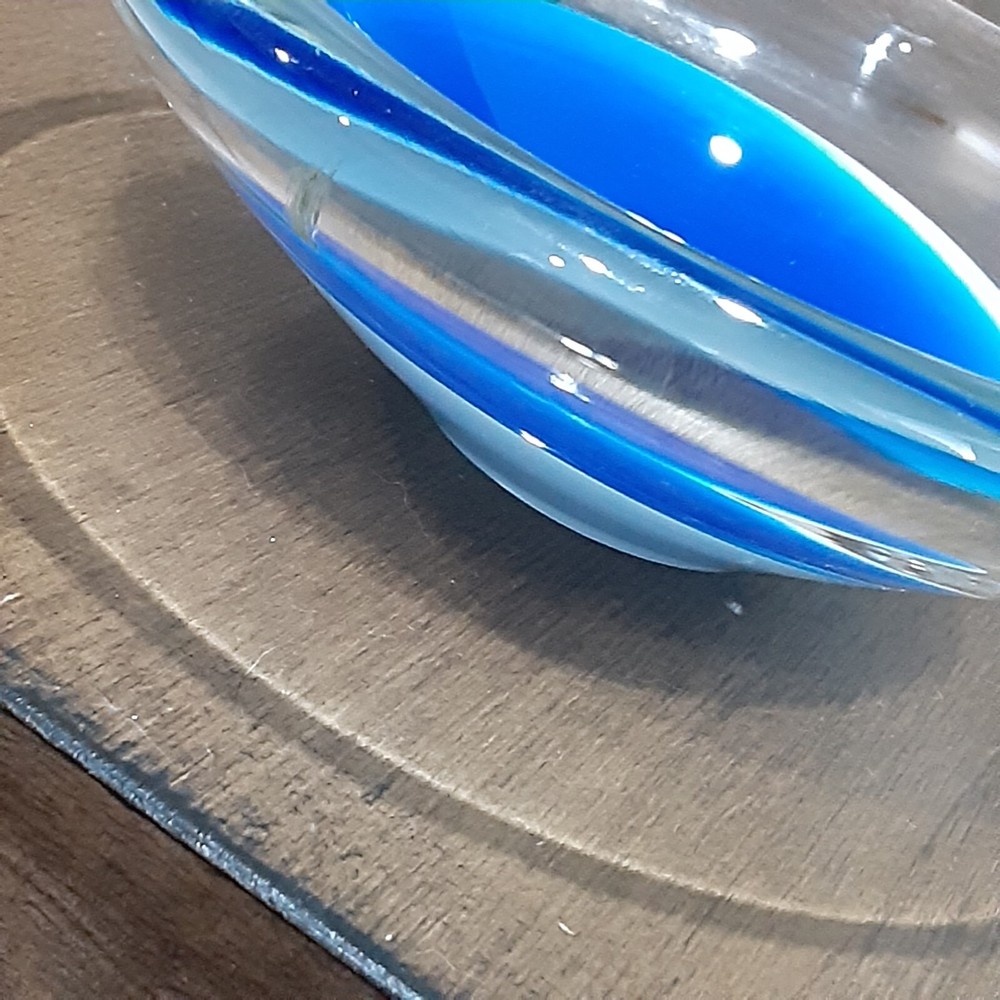 Shaun Weisbach - Hand Blown Glass Dish - (Signed & Dated)