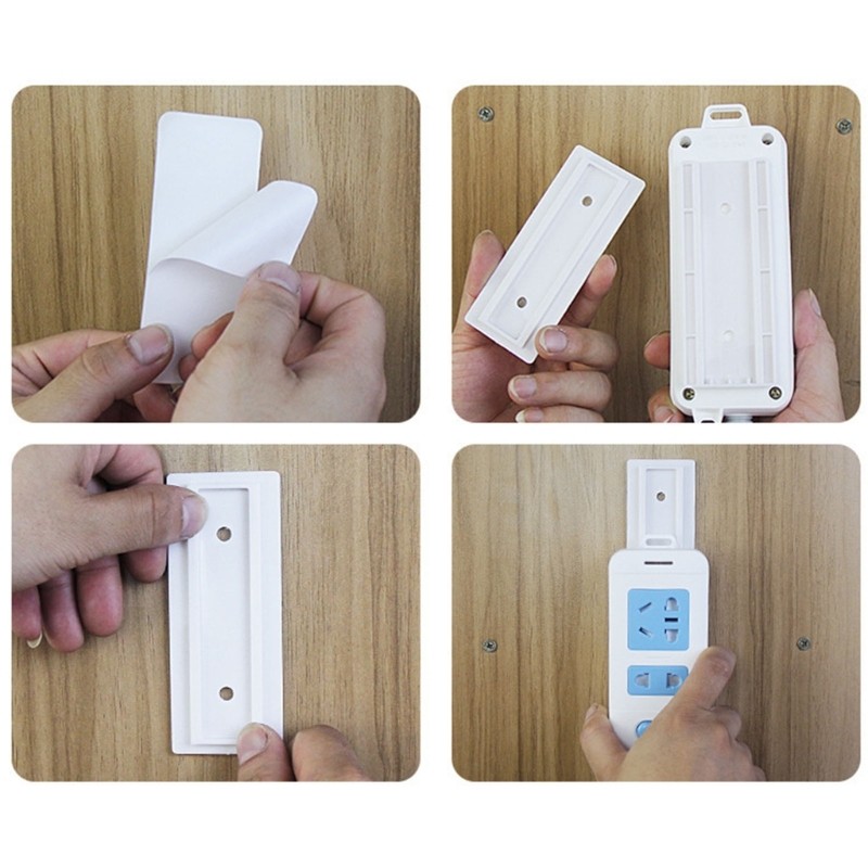 Pack of 5 Multipurpose Power Strips Brackets for Easy Installation Without Tool