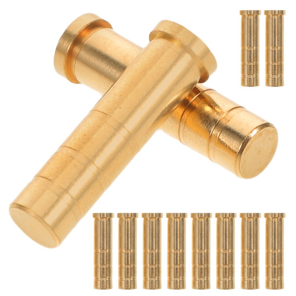 24 Pcs Arrow Connection Seat Inserts Archery Screw Brass Connector