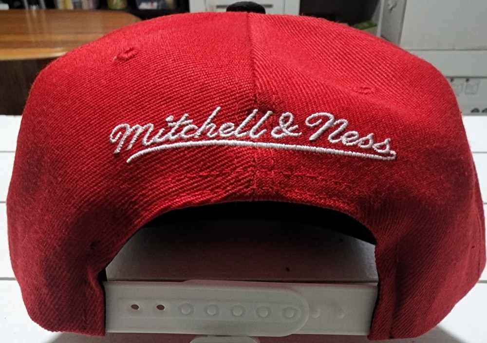 Boston Celtics Mitchell & Ness Cardinal Red 2 Tone Adjustable Snapback Hat