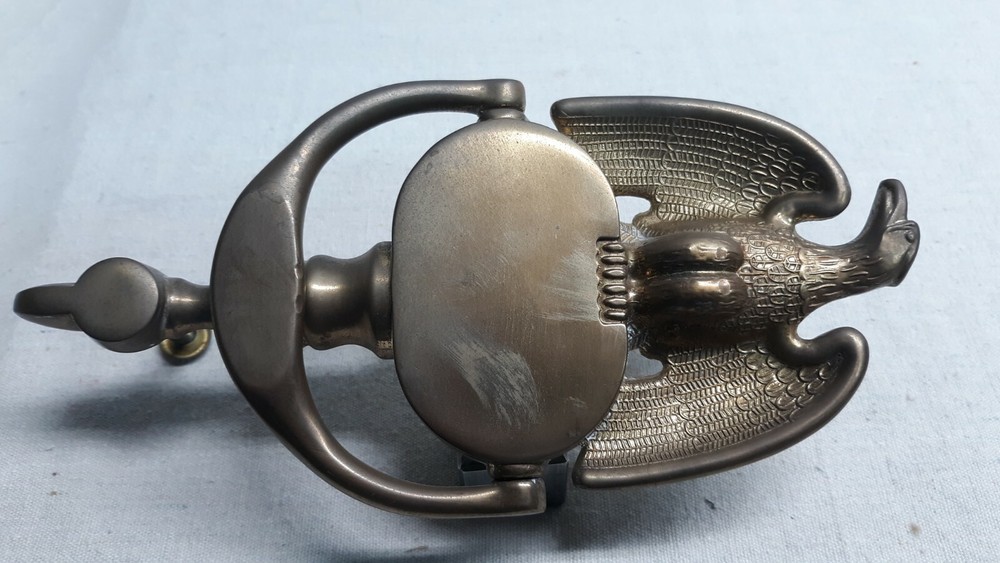 Baldwin Brass Door Knocker Solid Brass 8" Golden Eagle Design Forged W/Hardware