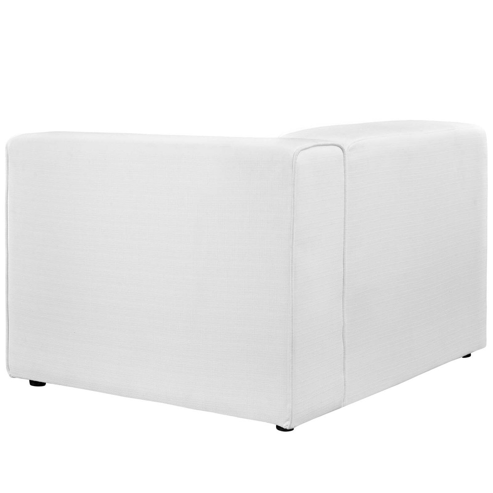 Modway Mingle Fabric Right-Facing Sofa in White