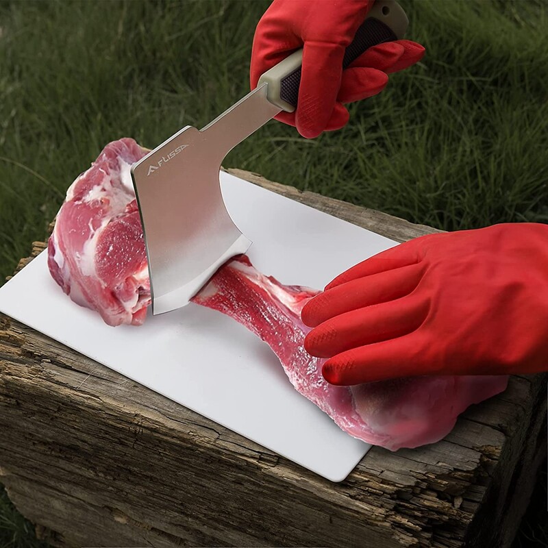 FLISSA 10PCS Hunting Field Dressing Kit Hunting Knife Sets Skinning Knife W/CASE