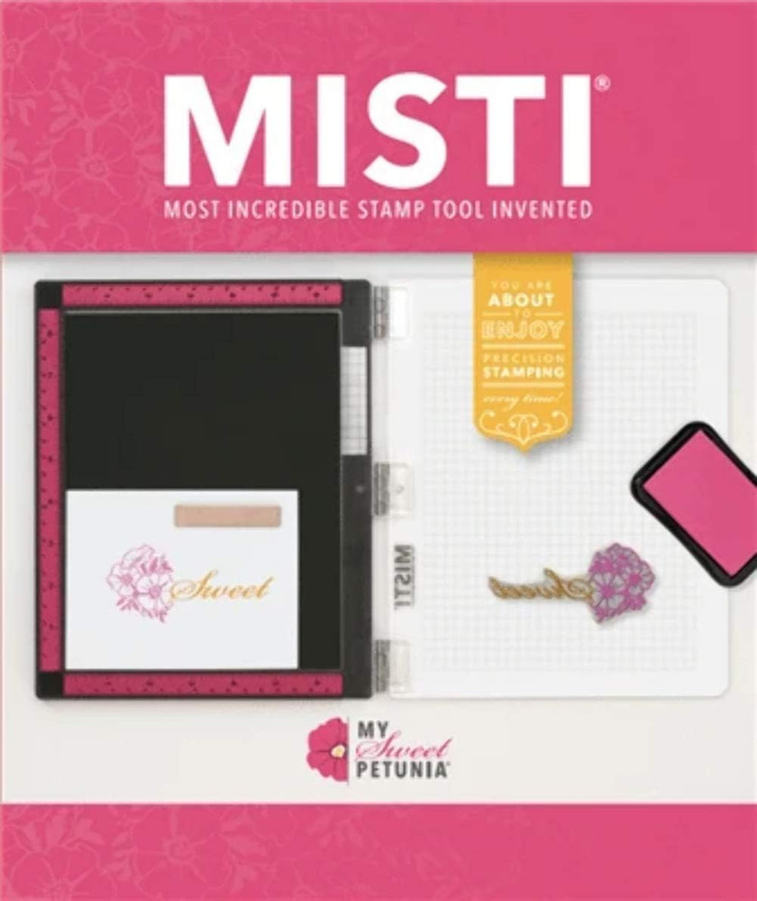 Pink Stamp Tool Original Size Stamp Positioner (2020 Version); Includes Bar Mag