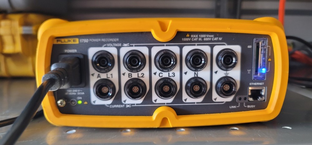 Fluke 1750 3 Three Phase Power Quality Recorder Analyzer Meter