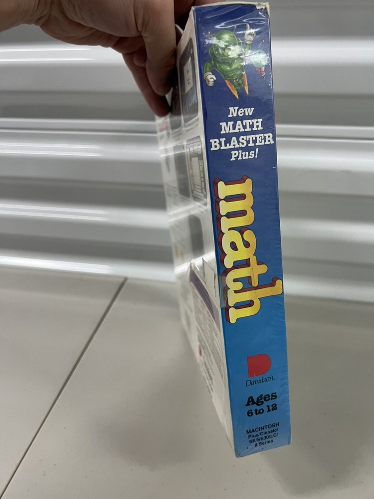 Math Blaster 1991 Software Davidson Math Blaster Software New PC Floppy Disk