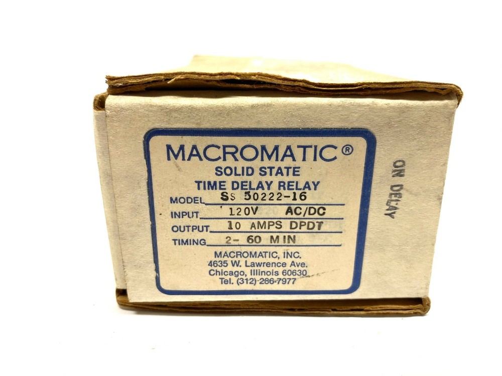 Macromatic SS 50222-16 Solid State Time Delay Relay