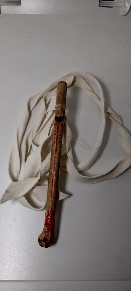 Native American Eagle Wing Bone Whistle Museum quality 6" Replica Eagle Bone