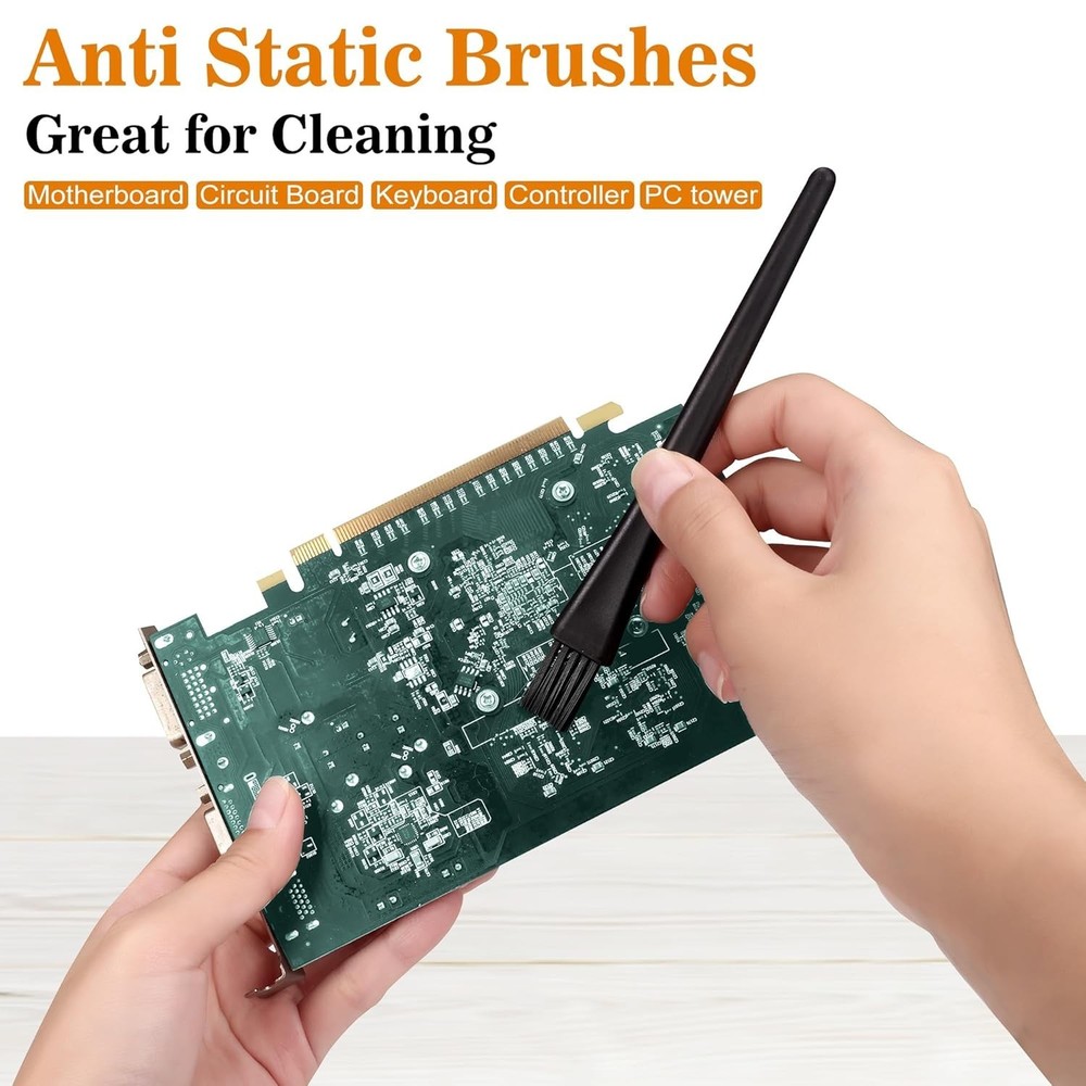 Small Portable Nylon Anti Static Brushes Electronics Computer Keyboard Laptop...