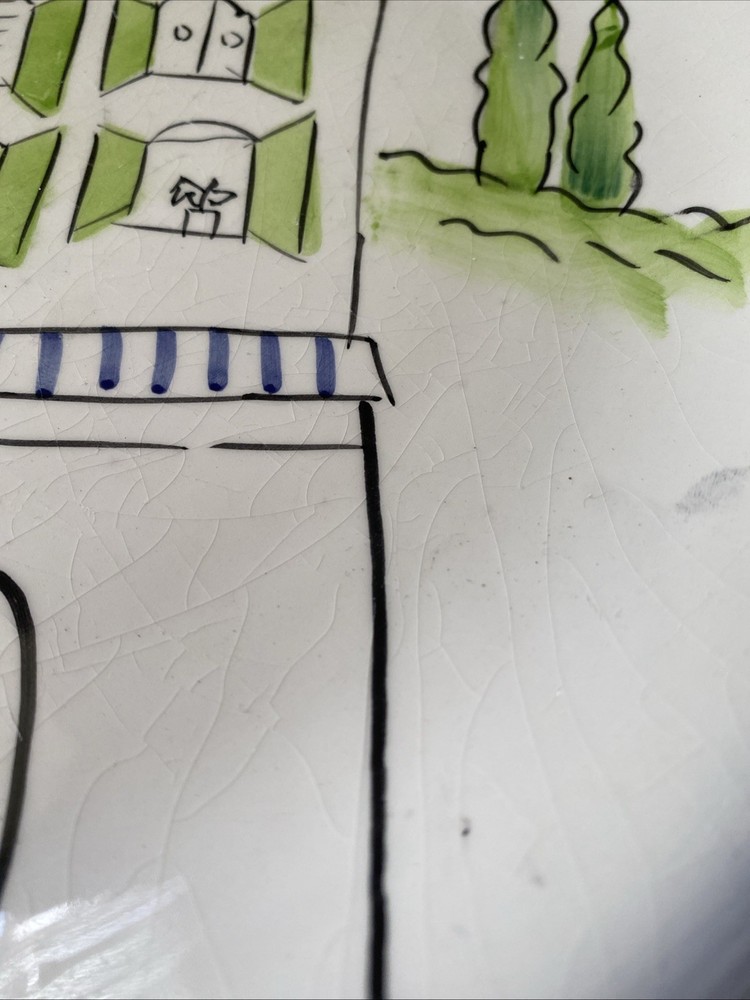 Serving Platter Provence Designed By Apple 12 inch diameter Sakura -EUC