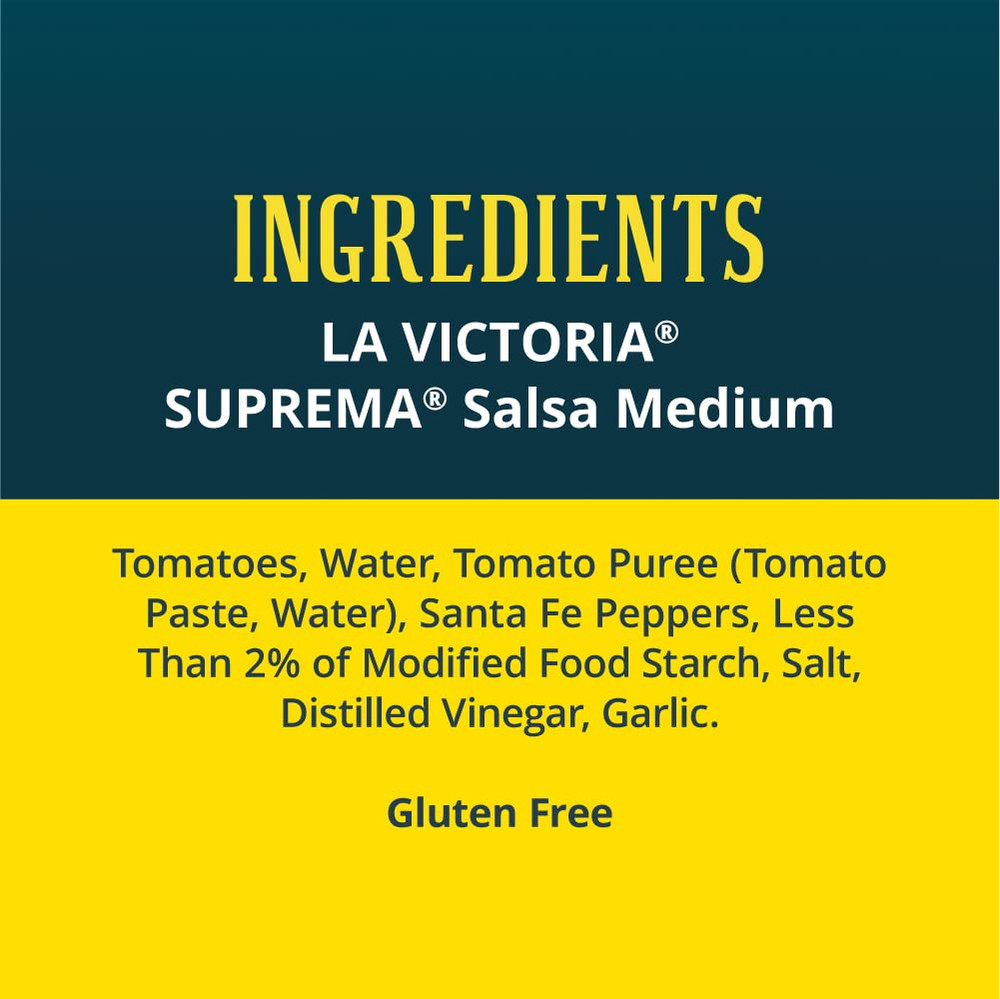 , Suprema Medium Salsa , 67 Oz
