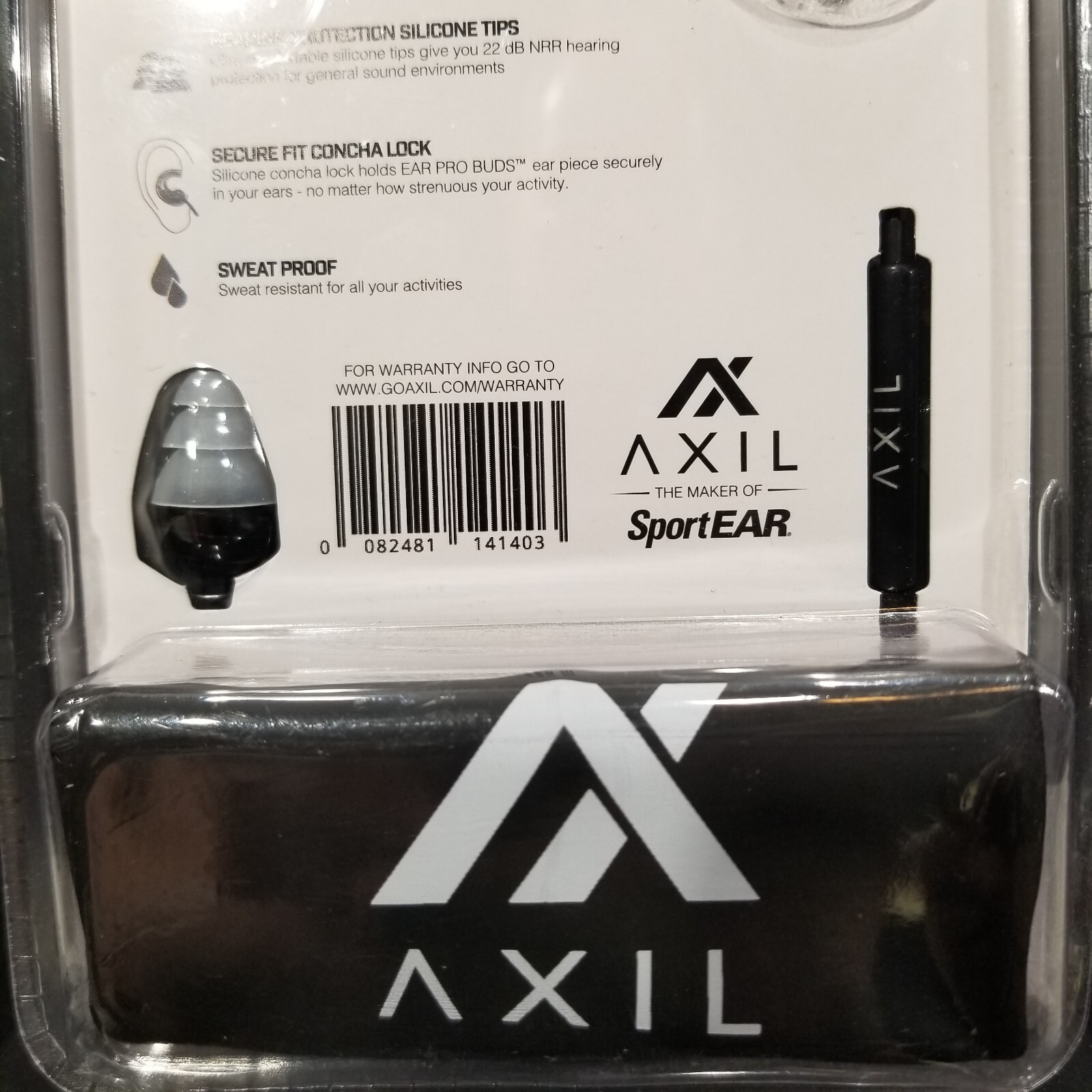 AXIL EAR PRO BUDS Hearing Protection Shooting Earbuds, Sound Control, Wired, NEW