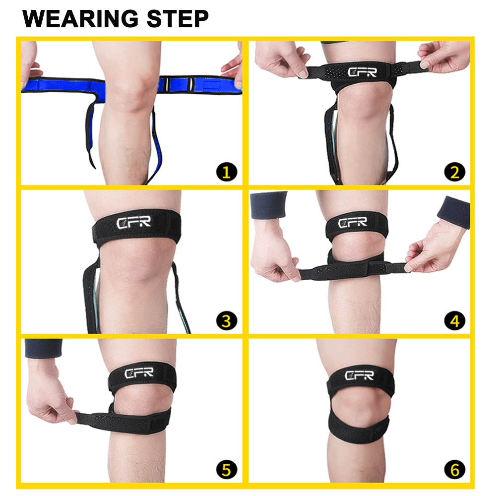 Silicone Knee Brace Sport Support Strong Meniscus Protection Compression Strap