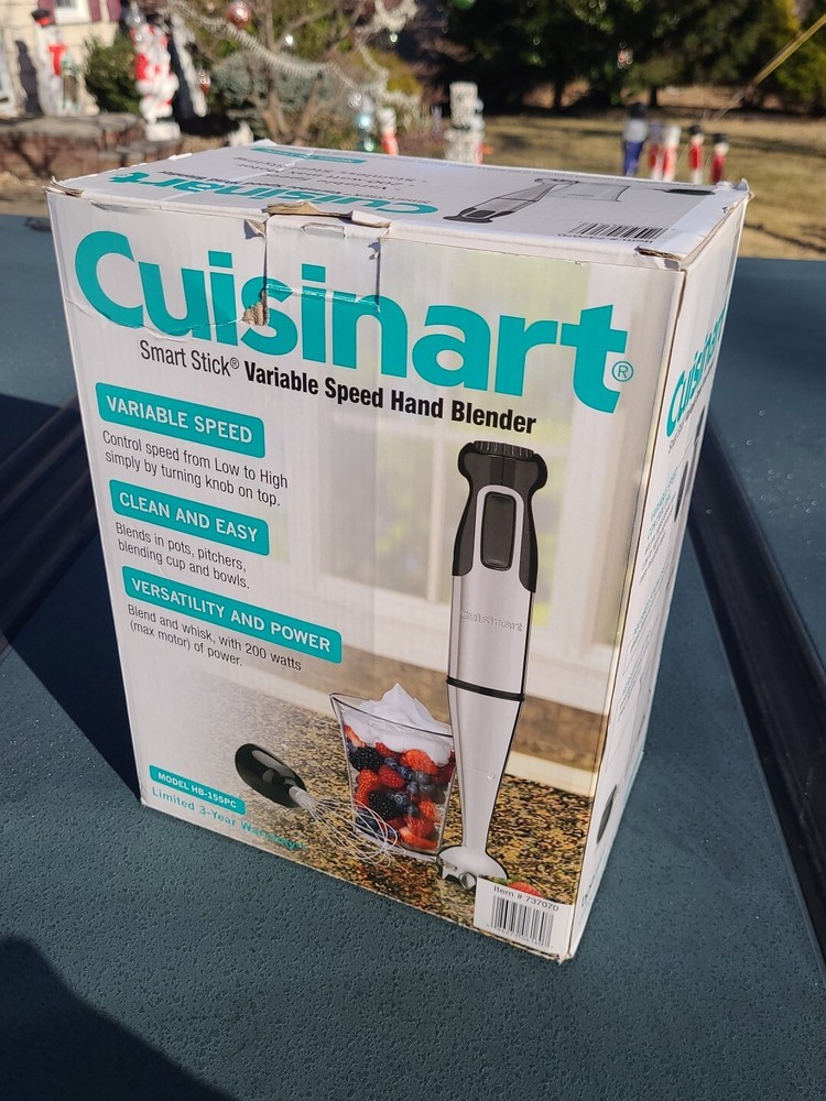 Cuisinart Smart Stick Variable Speed Hand Blender HB-155PC New Open Box