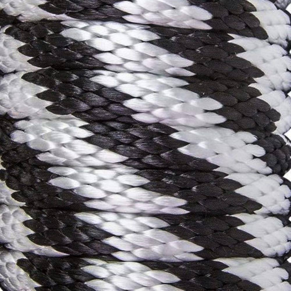 5/8 In. X 200 Ft. Polypropylene Multi-Filament Solid Braid Derby Rope, Black/Whi
