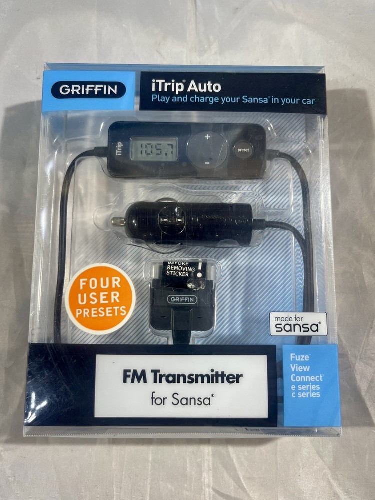 New in Pkg Griffin iTrip Auto Universal/FM Transmitter MP3 Sealed Box