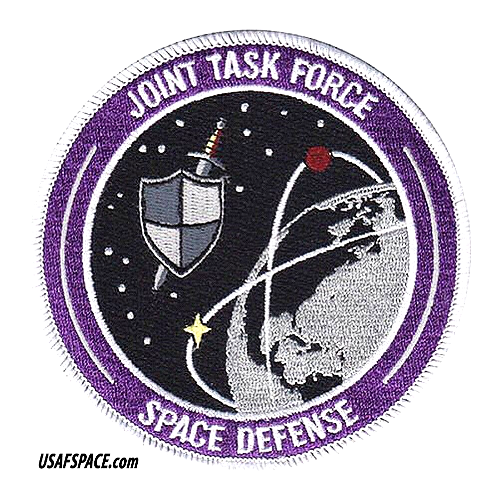 JOINT TASK FORCE-SPACE DEFENSE -JTF-SD-USSPACECOM- Schriever SFB- USSF VEL PATCH