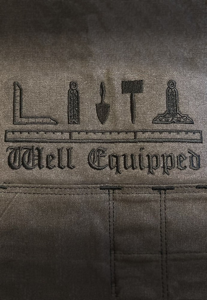 Freemason Charcoal Embroidered Workman's Apron
