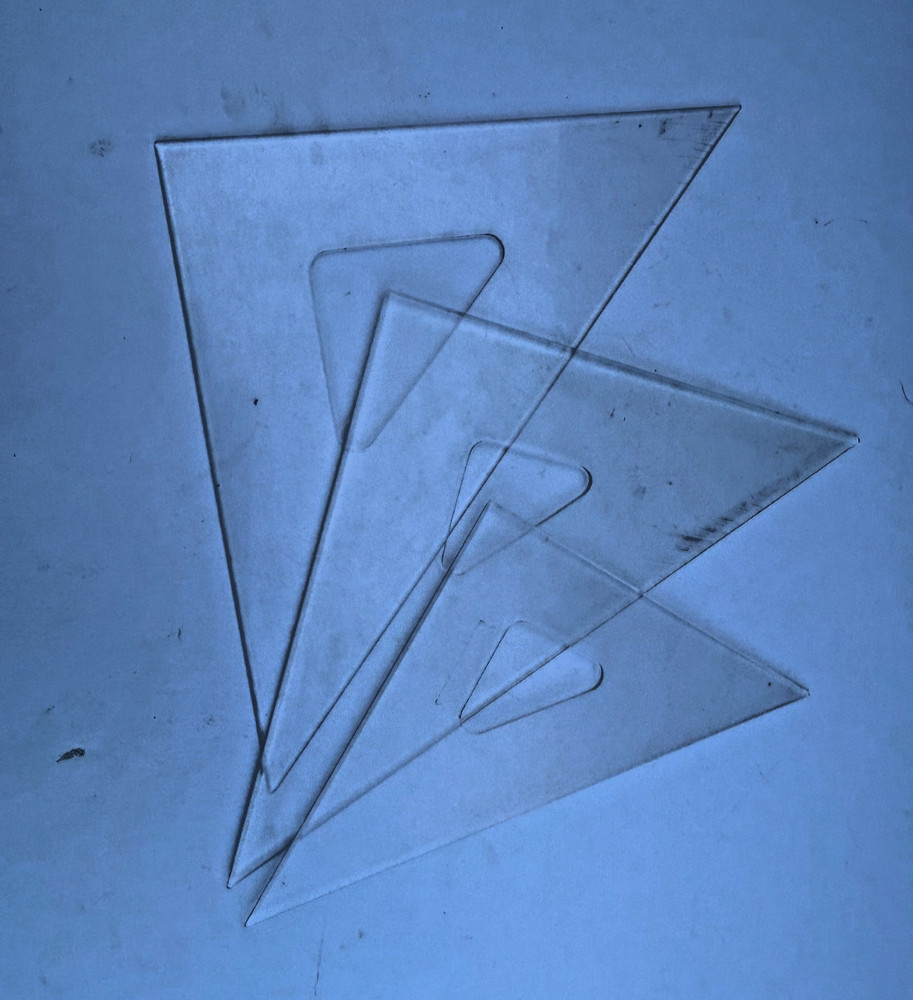 Vintage Draughtman Drawing Bundle Adjustable Set Square French Curves Stencils