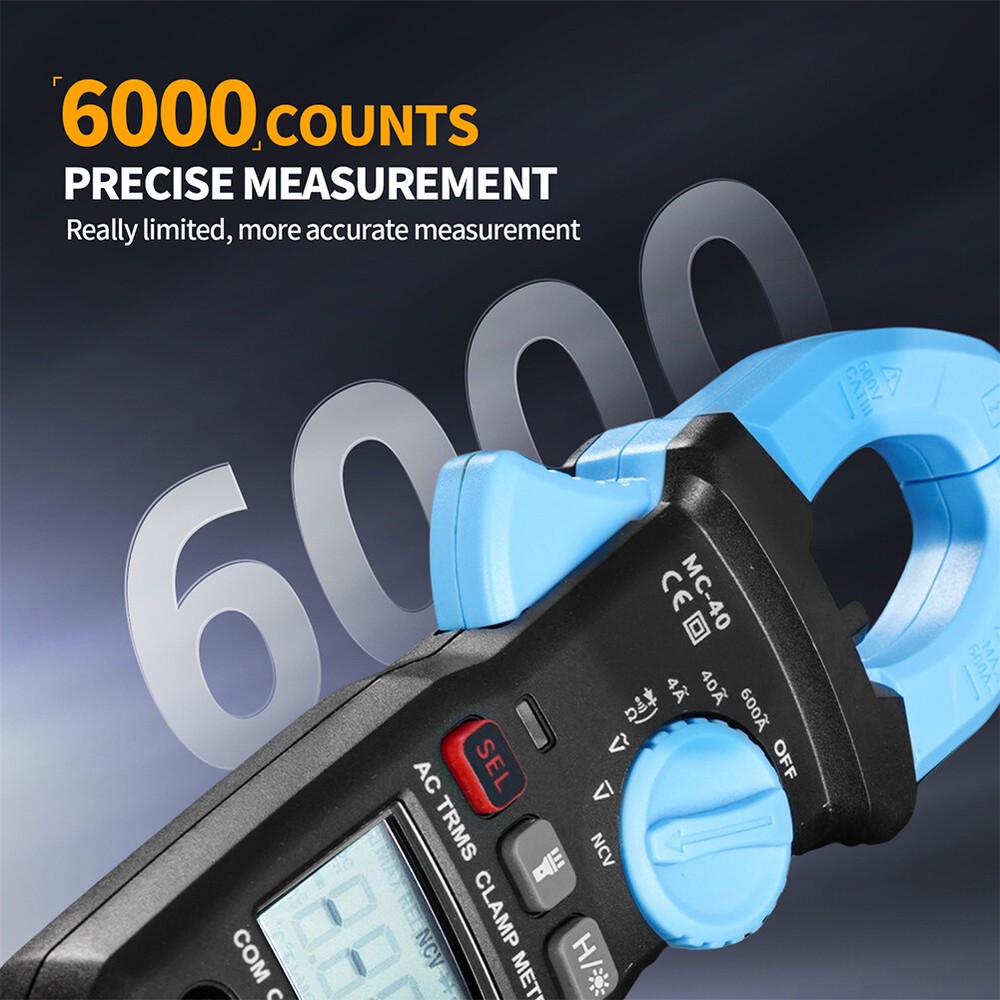Digital Multimeter Tester AC DC Ohm Test 6000 Counts Auto Range LCD Handheld New