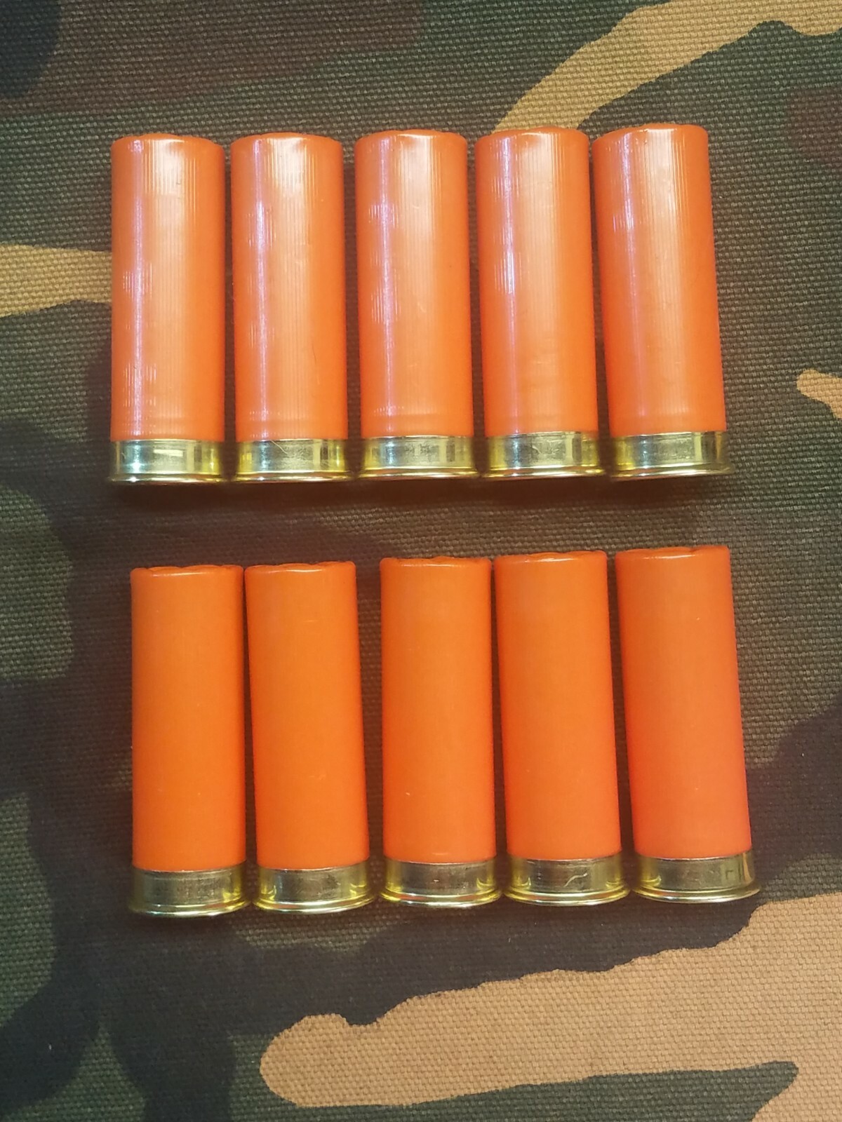 12 GAUGE 2 3/4" SNAP CAPS DUMMY TRAINING ROUNDS SET OF 10 "SAFETY ORANGE" 1oz