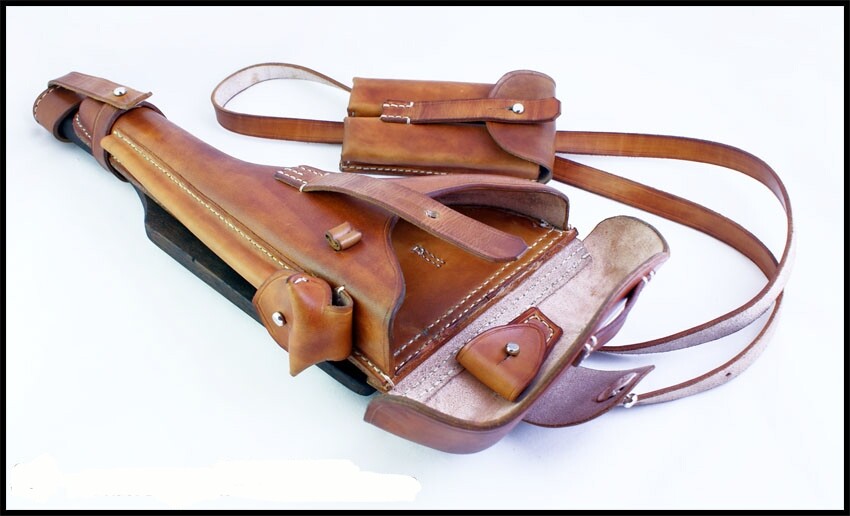 Gun Holster for Parabellum Luger wz 1908 Artillery, perfect product manual