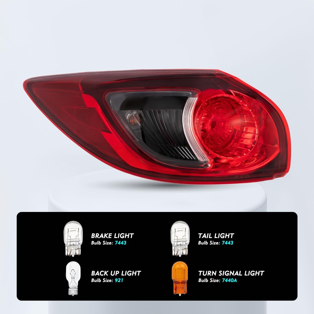 Tail Light Assembly for 2013-2016 CX-5 Rear Outer Left Right